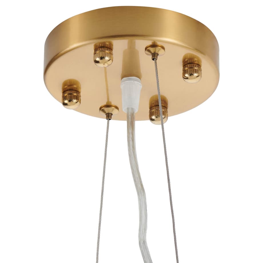 Dekoracyjna lampa wisząca Botanika XY080P-120 Step liście ceramika biały złoty