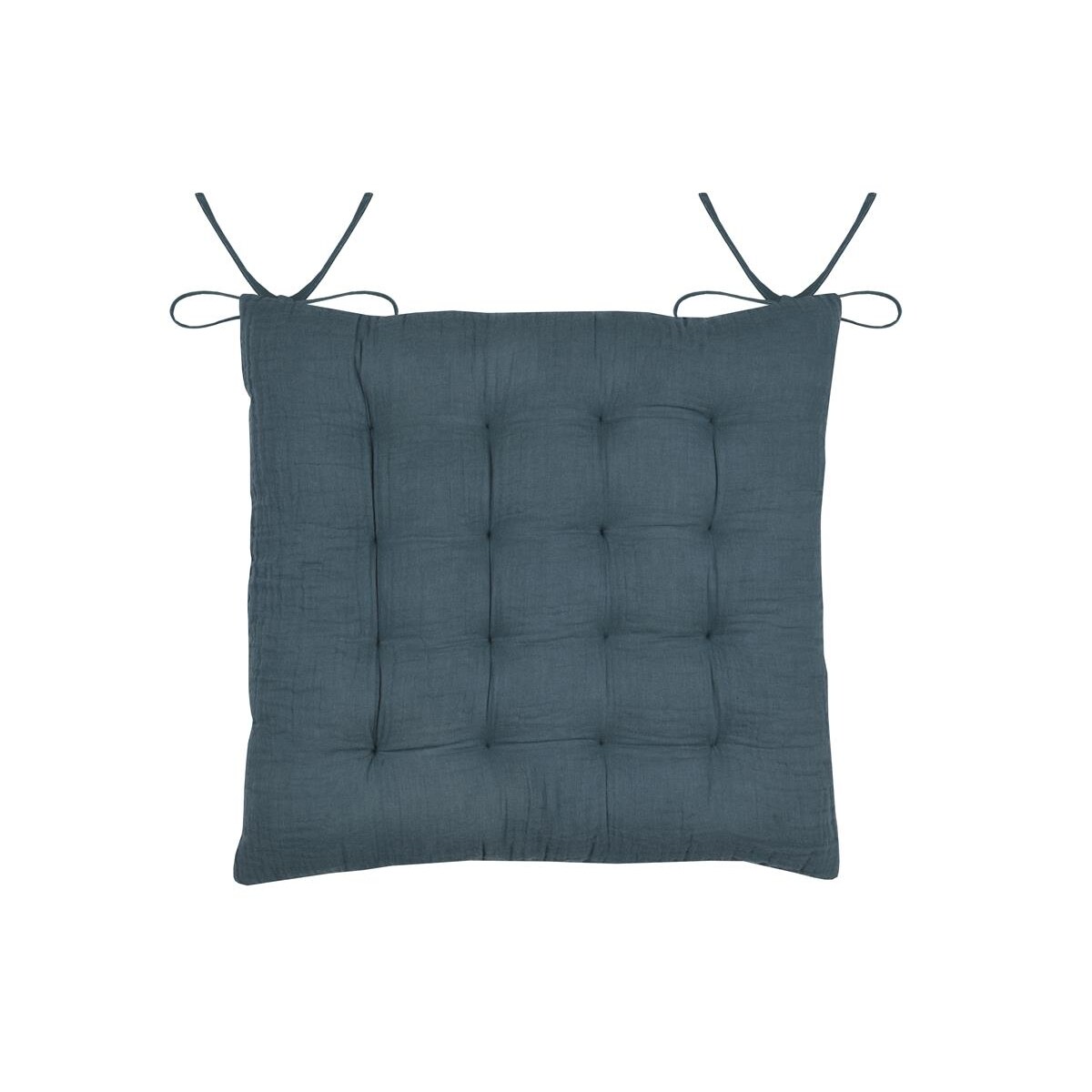 Poduszka na krzesło wiązana COLINE, 100% bawełny, 38 x 38 cm