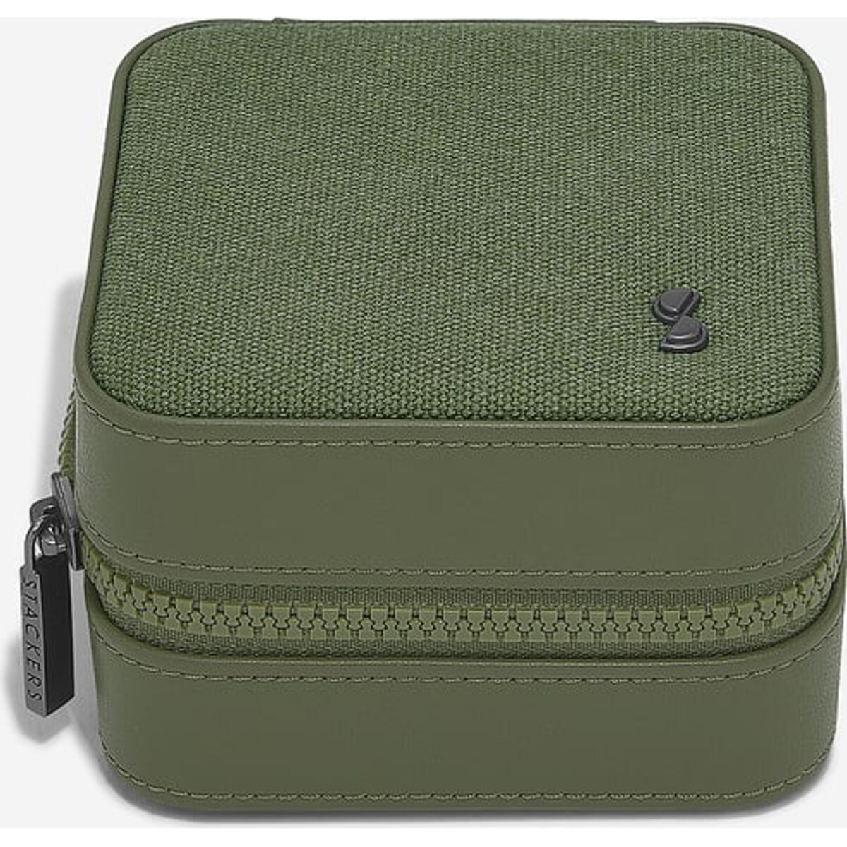 Pudełko podróżne na biżuterię i zegarek Stackers Canvas zielone