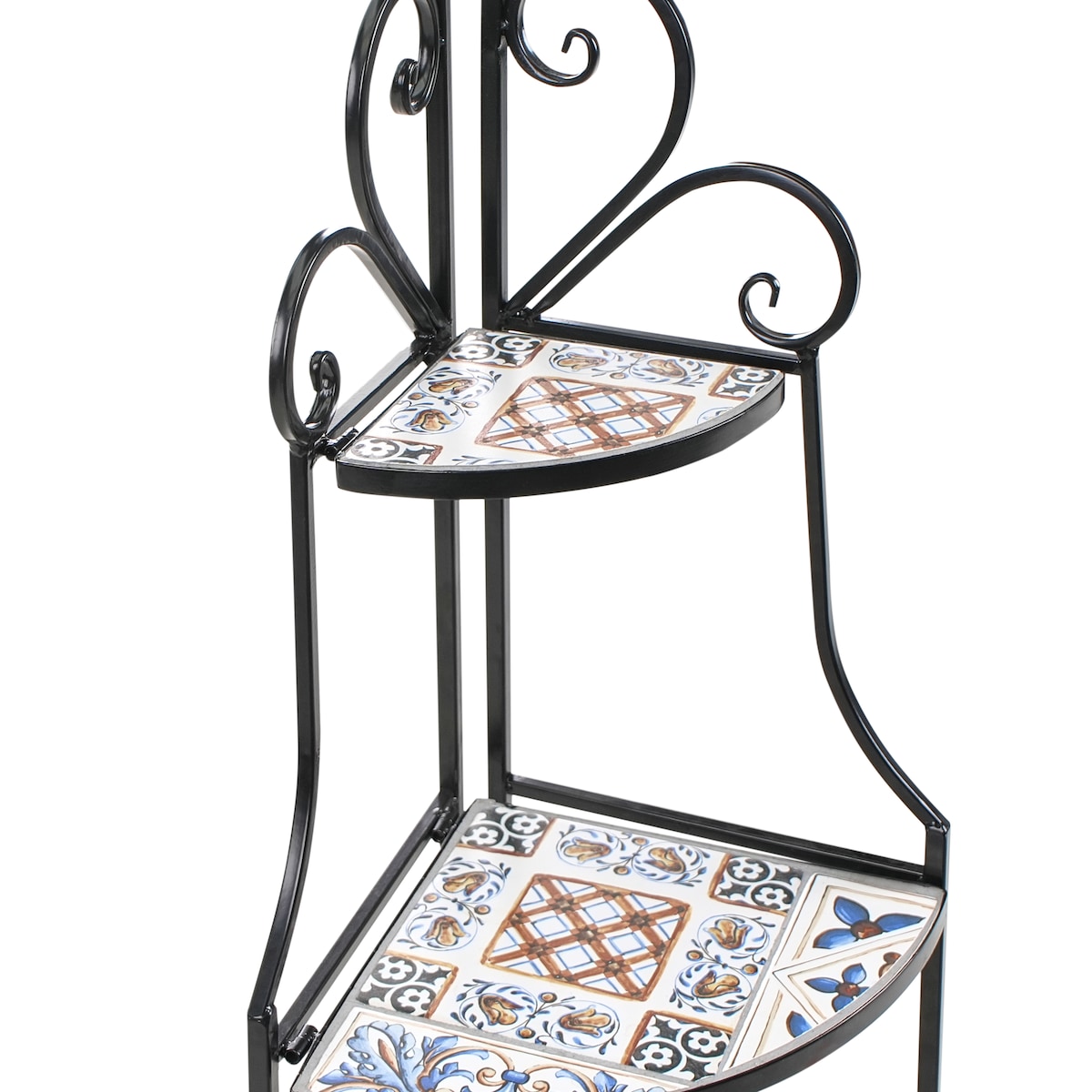 Regał FAVARA Metal 128 cm 43 cm Czarny