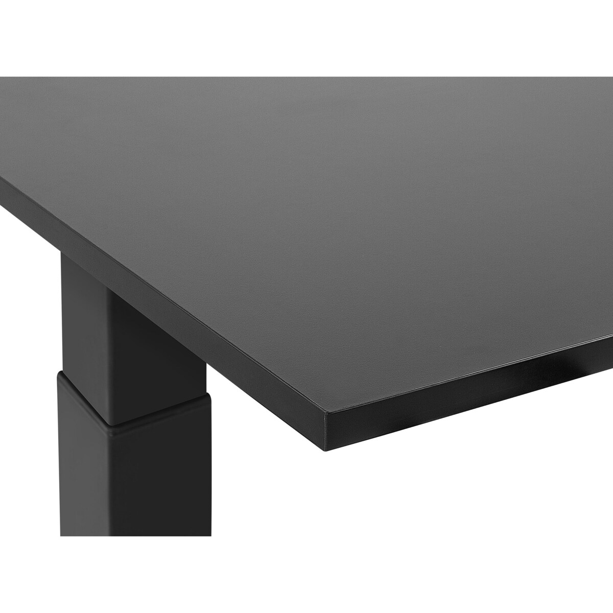 Biurko regulowane elektrycznie 160 x 72 cm czarne DESTIN II