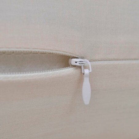 4 Beżowe bawełniane poszewki na poduszki 40 x 40 cm