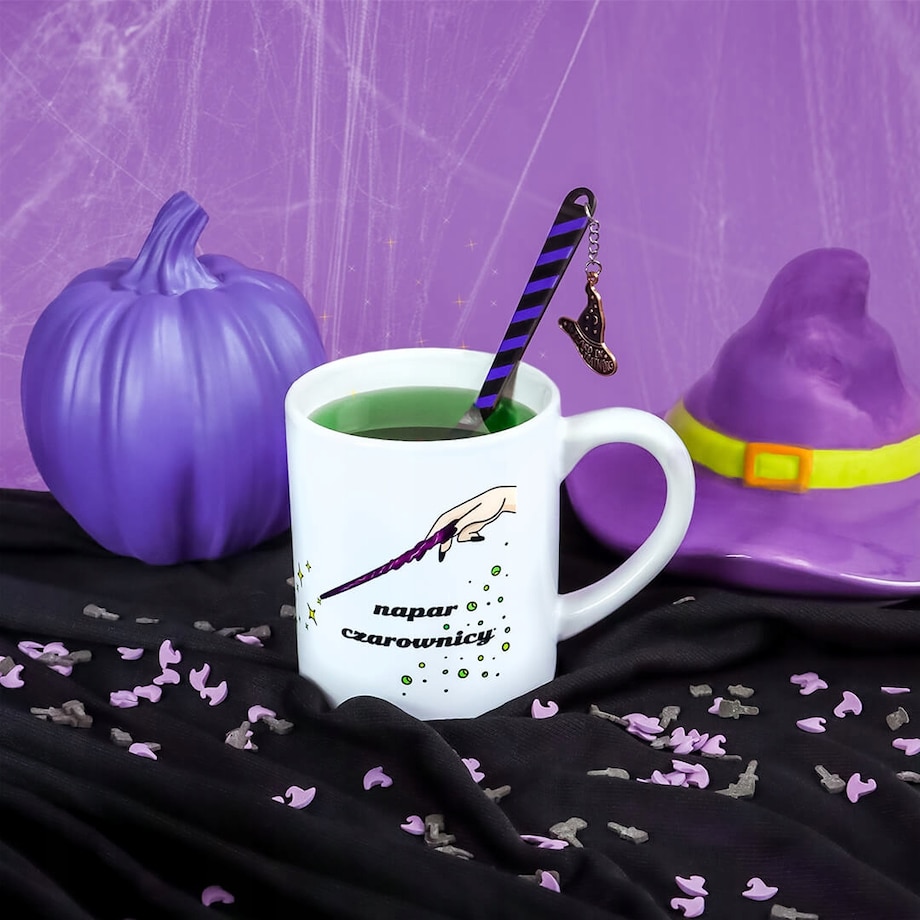 Ceramiczny kubek z uchwytem NAPAR CZAROWNICY do kawy herbaty czekolady 250ml - prezent upominek na Halloween dla kobiety żony mamy teściowej dziewczyny koleżanki