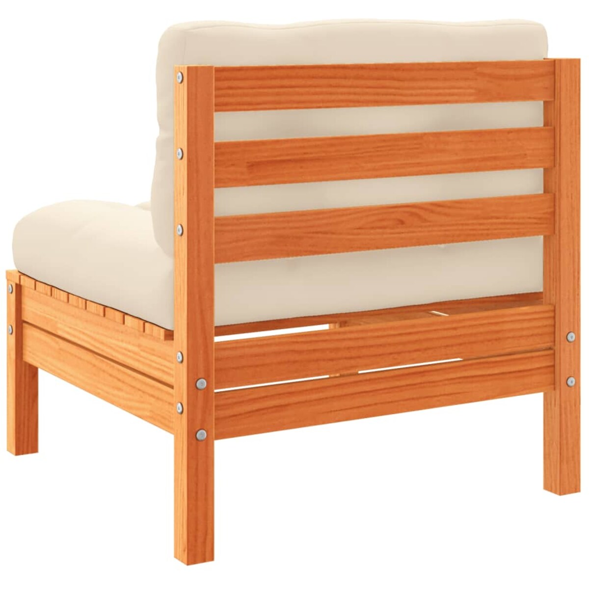 vidaXL 4-cz. zestaw wypoczynkowy do ogrodu, z poduszkami, woskowy brąz