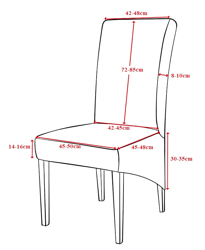 POKROWIEC NA KRZESŁO XL CZARNY WELUR ELASTYCZNY [21DT]