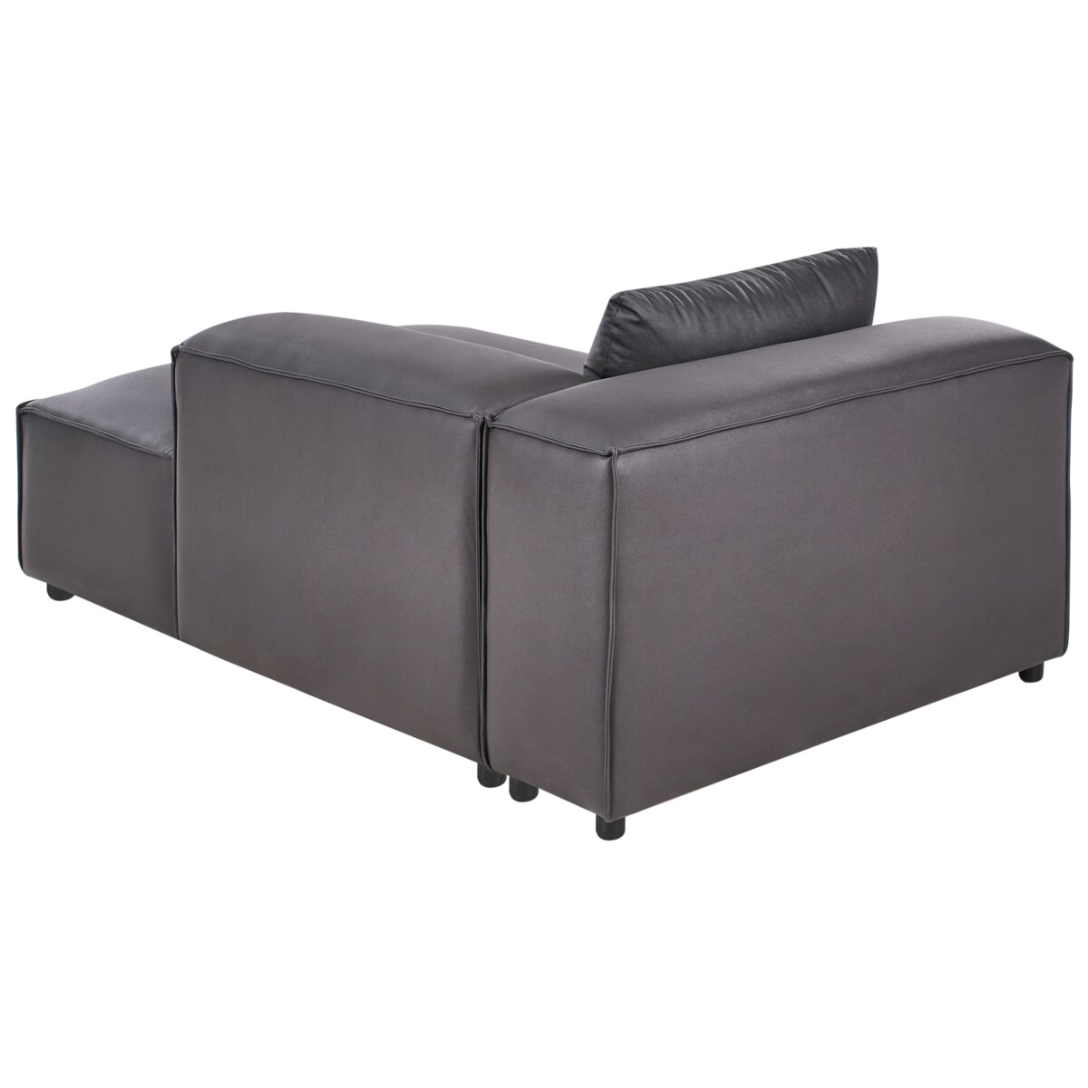 Szezlong BRANDE Ekoskóra Czarny