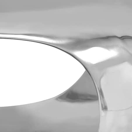 vidaXL Stolik do kawy z aluminium, 50x50x30 cm, srebrny