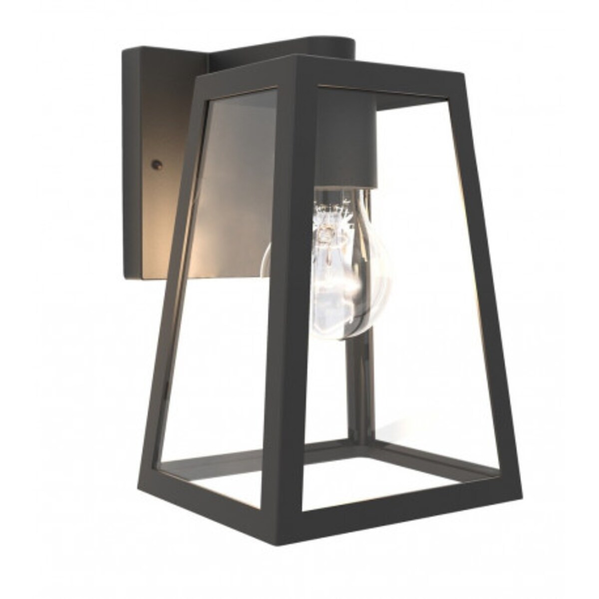 Elewacyjna LAMPA ogrodowa FIA 5290903012 Lutec ścienna OPRAWA zewnętrzna metalowa IP44 czarna