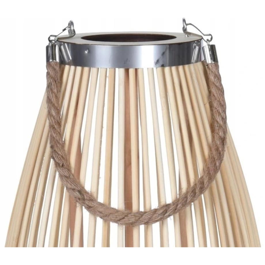 Lampion Bambusowy Rattanowy Latarnia 85 Cm Uszkodzone