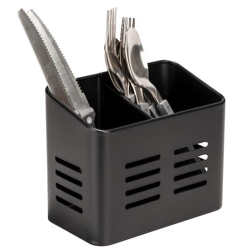 Ociekacz do sztućców BACO, czarny, WENKO, metal