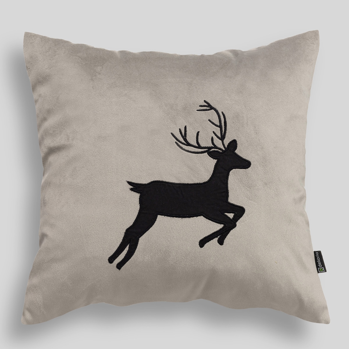 Poszewka na poduszkę Midnight Stag 43x43 cm boże narodzenie, święta, świąteczne, szary-beżowy, 43x43 cm