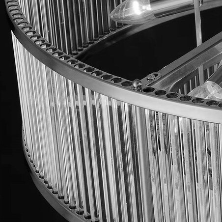 Lampa sufitowa wisząca kryształowa chrom 8xE14 APP1563-8CP