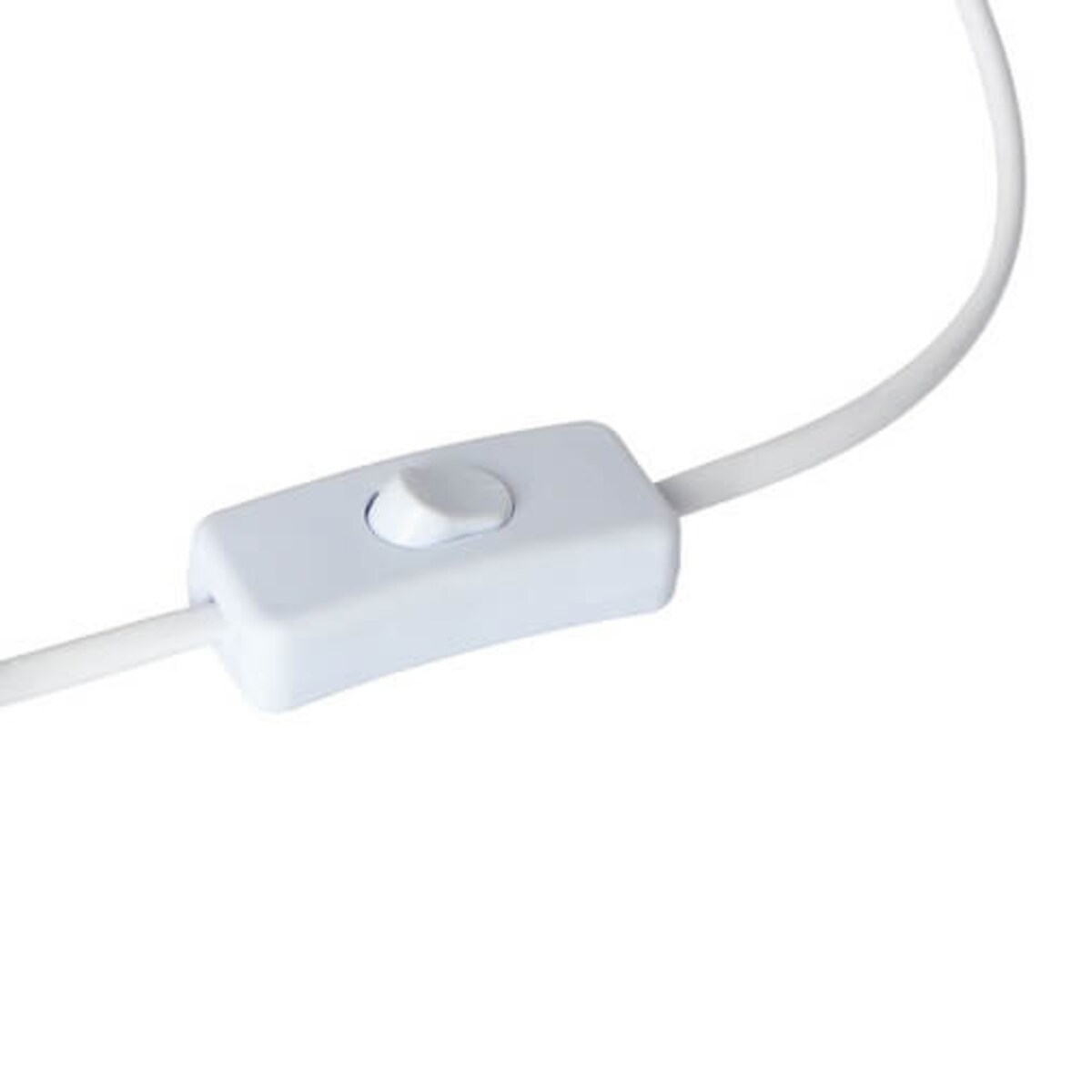 Ceramiczna lampka nocna Iner 41-79879 Candellux abażur biała beżowa