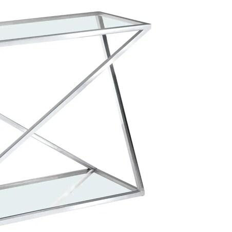 Salonowy stolik szklany Imperial IM-C1667S Cosmolight przezroczysty srebrny