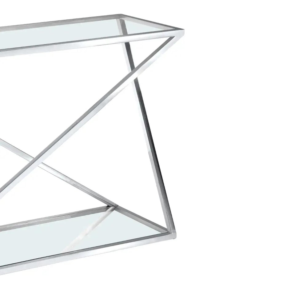 Salonowy stolik szklany Imperial IM-C1667S Cosmolight przezroczysty srebrny