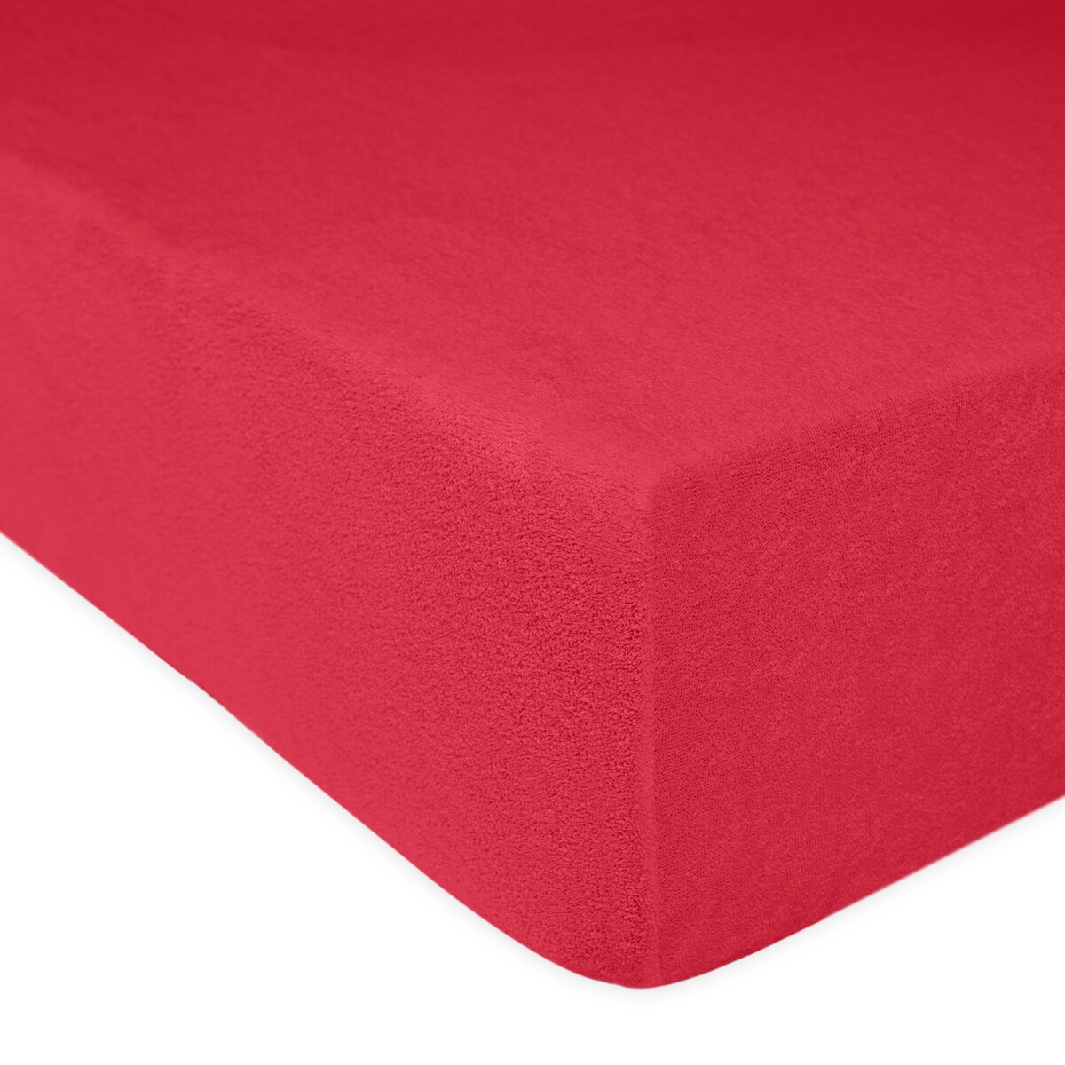 Prześcieradło frotte z gumką 120x200 kolor koral