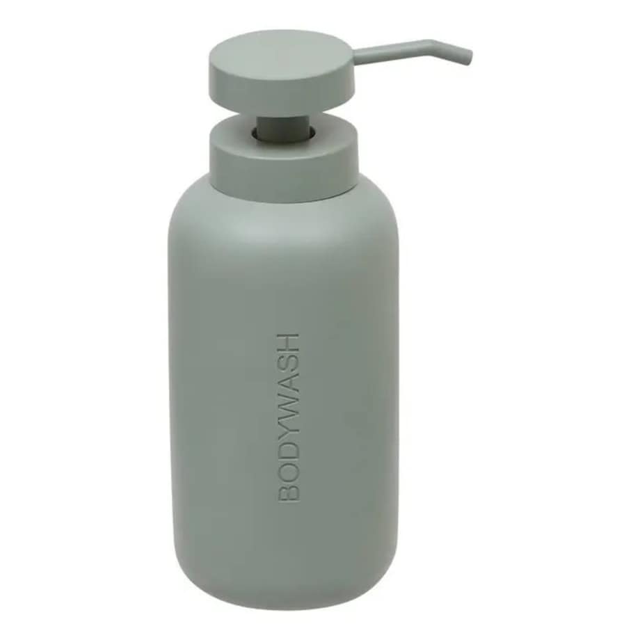 Dozownik na żel pod prysznic, poliresing, szaro-miętowy, 500 ml
