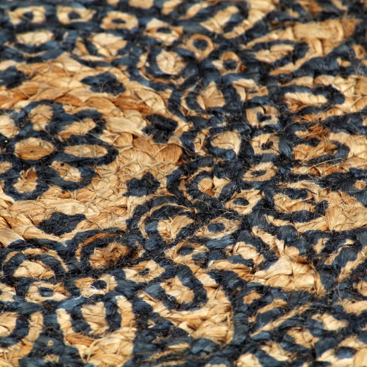 vidaXL Maty na stół, 6 szt., ciemnoniebieskie, 38 cm, okrągłe, juta