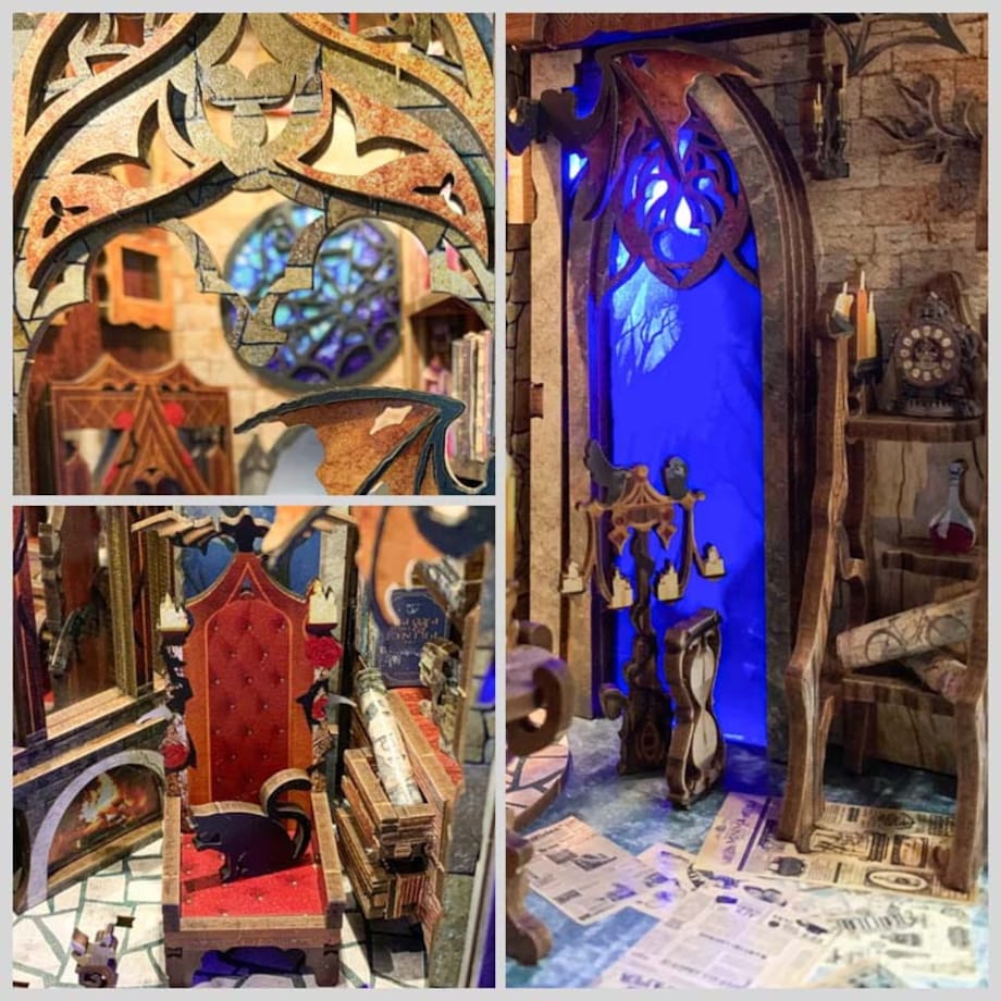 Miniaturowy domek Book Nook - Księżycowy zamek