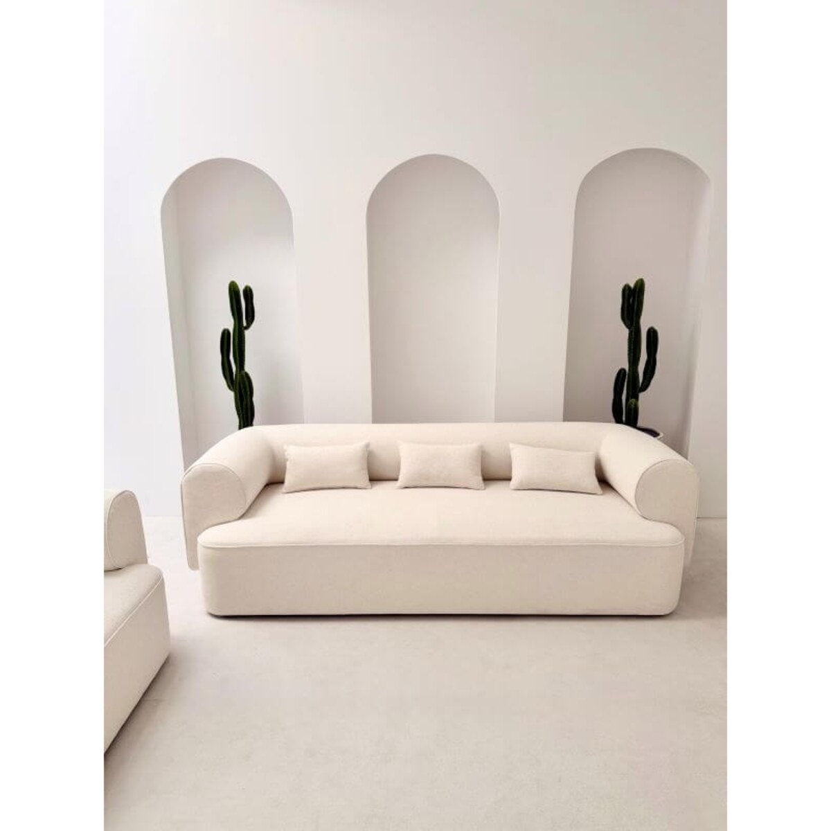 ZESTAW WYPOCZYNKOWY BELAGIO BEŻ SOFA 3-OSOBOWĄ I 2 FOTELE