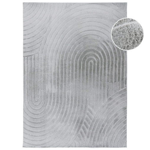 Dywan nowoczesny 3D, miękki Waving 5010 Szary 120x170
