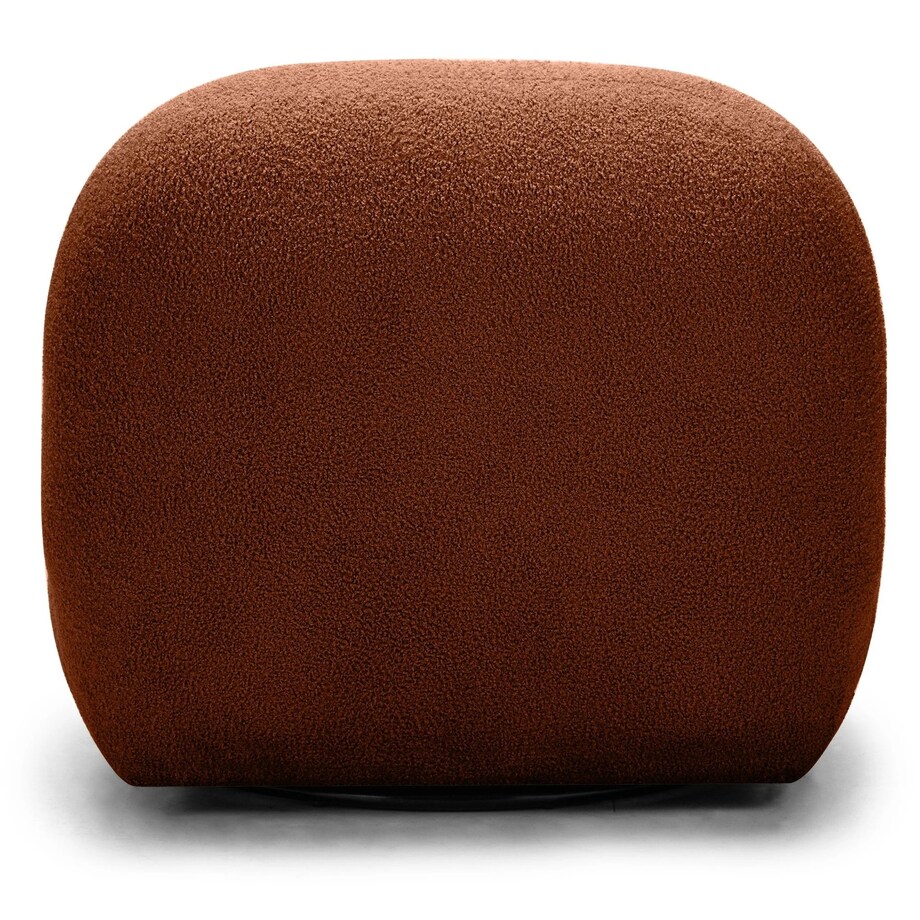 Fotel obrotowy 73x85x85 cm TENNO-3 bouclé miedziany