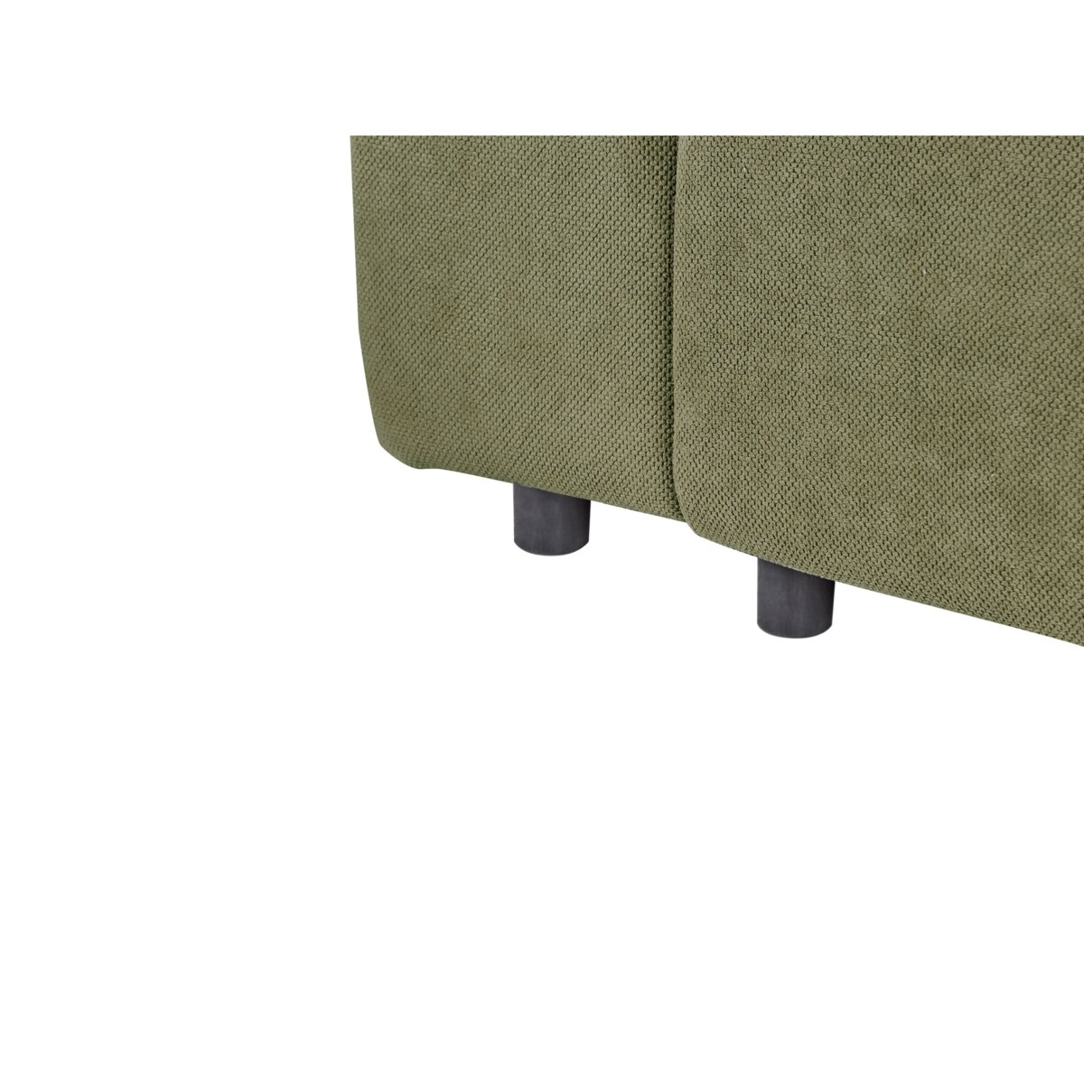 Narożnik rozkładany lewostronny 4-osobowy z pojemnikiem zielony INNVIK