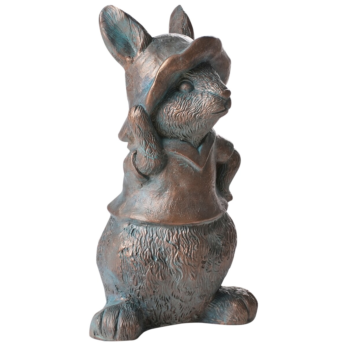 Figurka ogrodowa KONAKRY Królik 37 cm Brązowy