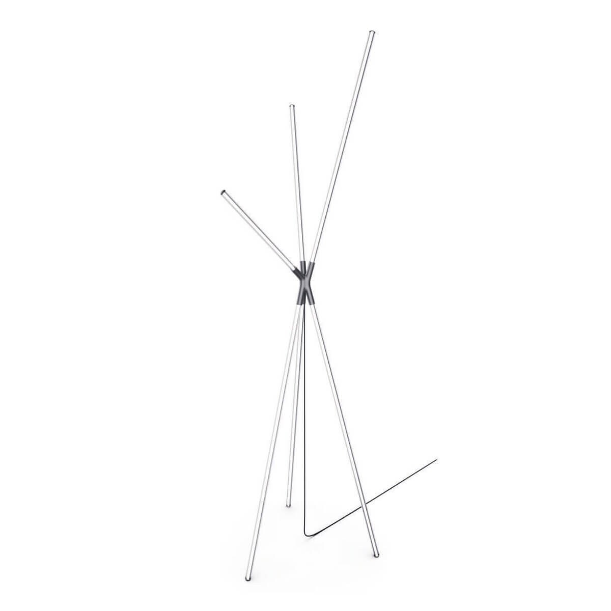 Podłogowa lampa Lautaro 1005 Zumaline LED 24W 3000K czarna biała