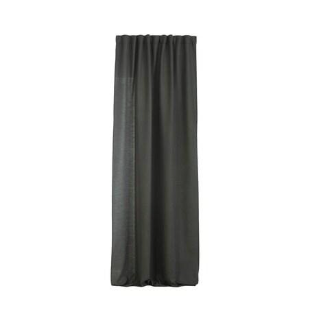 Zasłona BASIC na taśmie marszczącej 140x280cm bazaltowy 1 szt. 140x280 szary-czarny