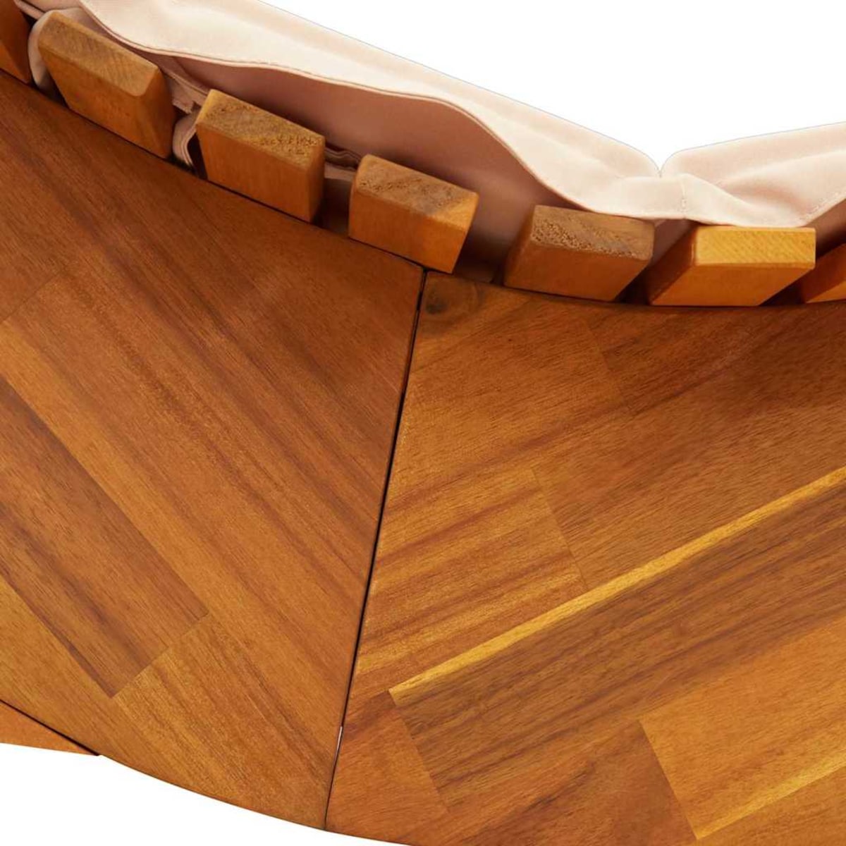 vidaXL Leżak 2 pcs Brązowy 60 x 154 x 74cm Lite drewno akacjowe