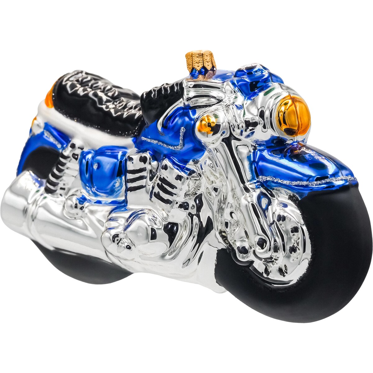 Bombka choinkowa: Motocykl: niebieski
