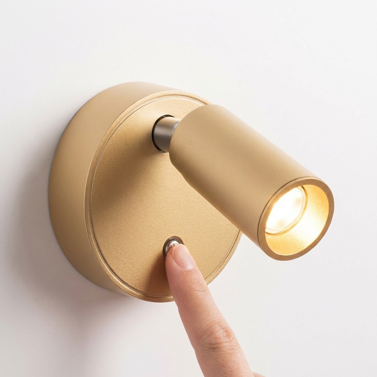 Lampa ścienna SHP PICKET LED złota 3 barwy światła