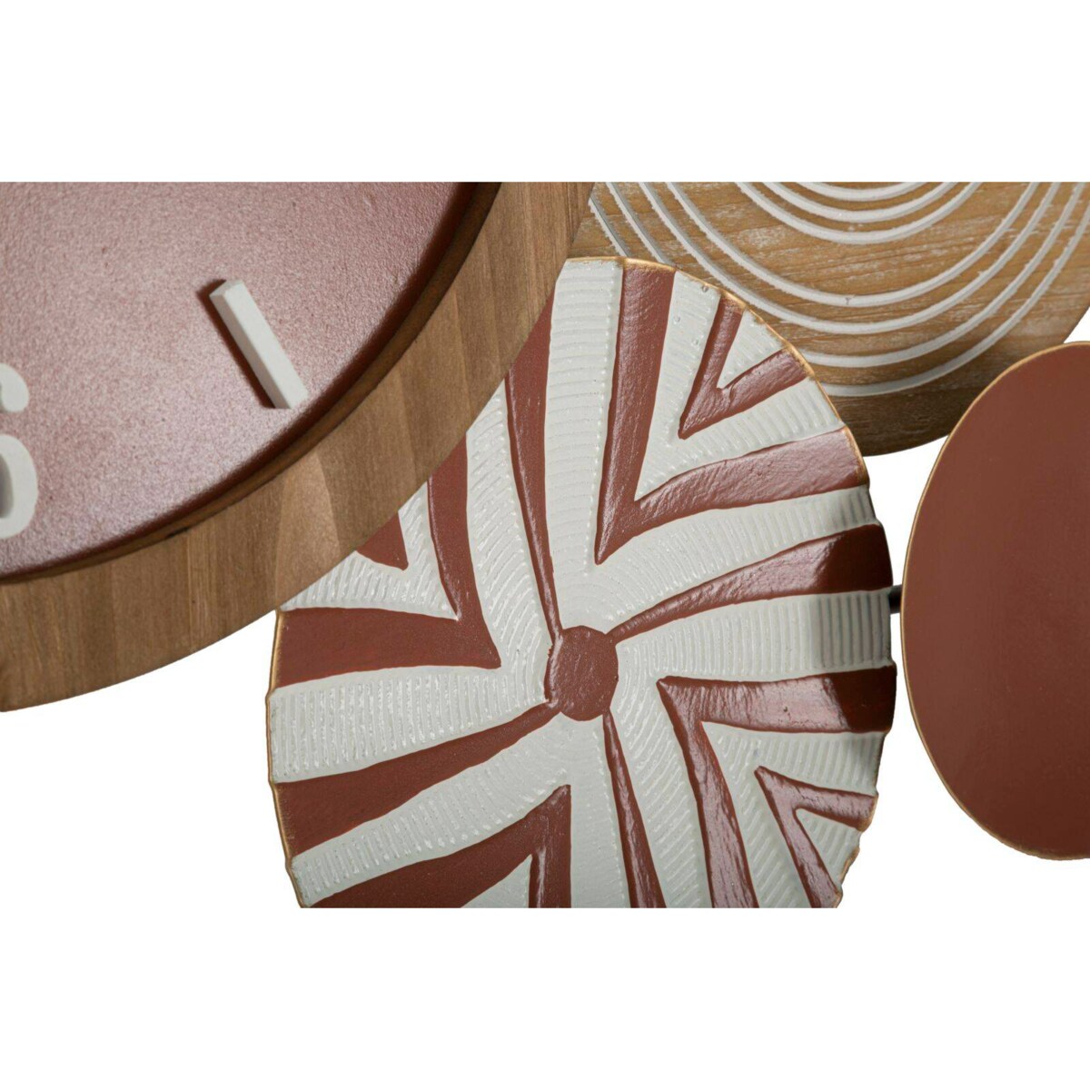 Dekoracja ścienna z zegarem, 127 cm