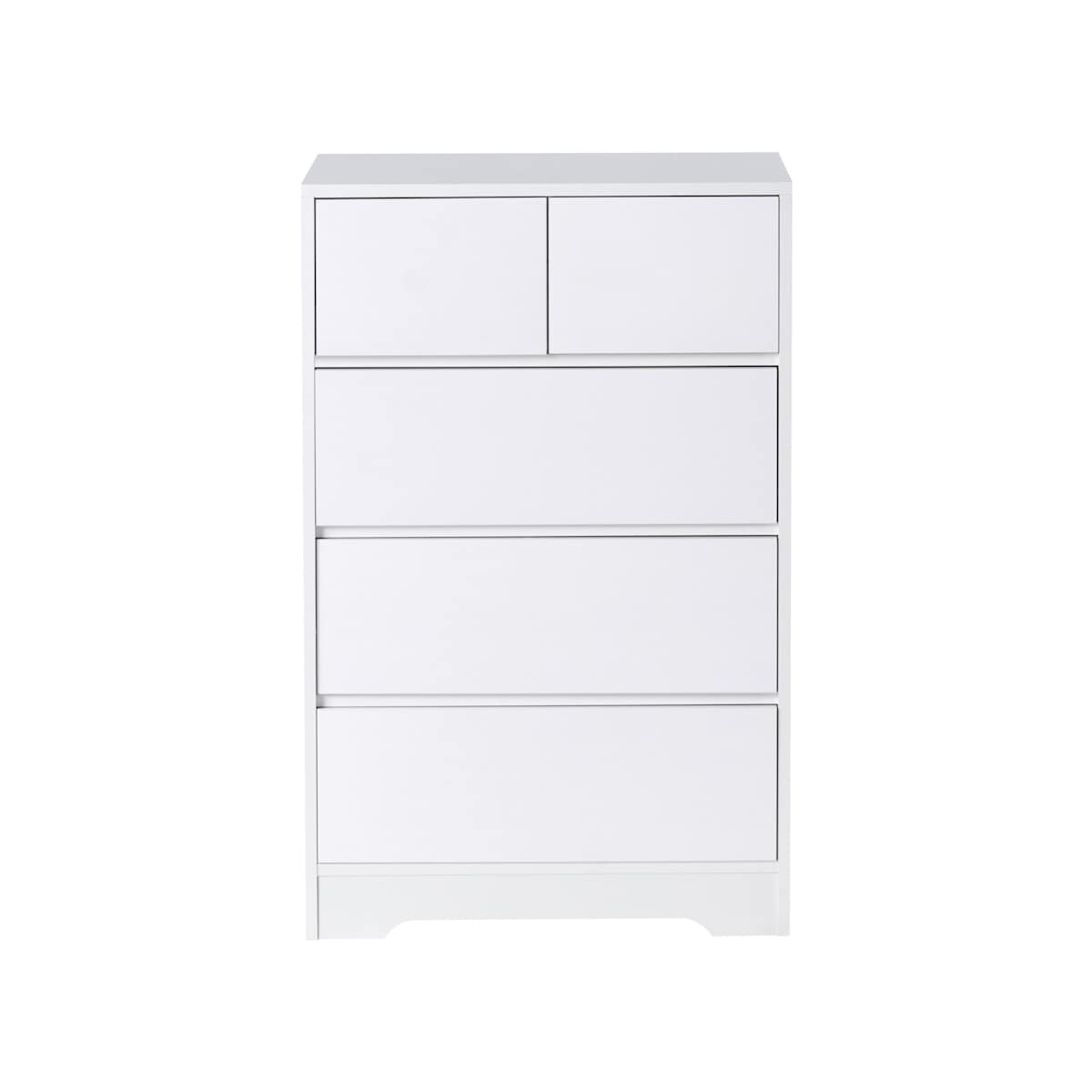 Komoda 5 szuflad ALBERTA Biały