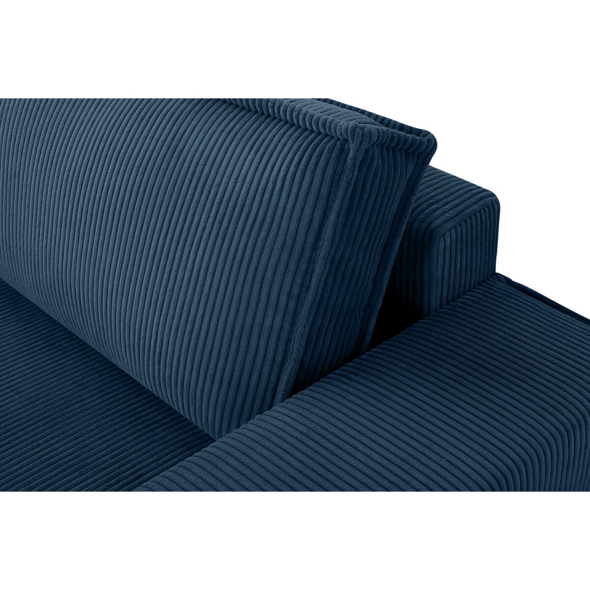 KONSIMO NAPI Sofa 3-osobowa z pojemnikiem na pościel, kolor granatowy