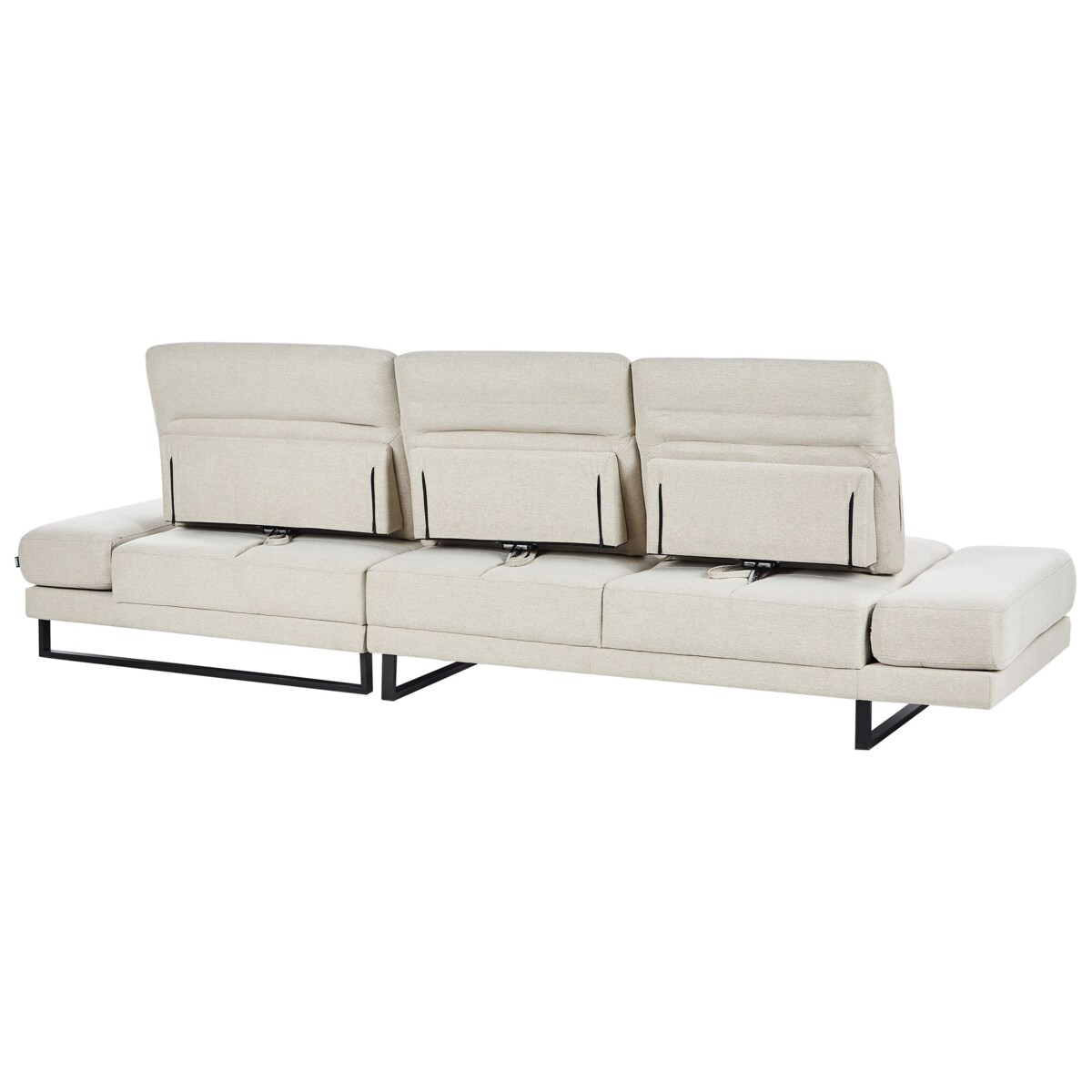 Narożnik IKAST Beżowy dla 4 osób Lewostronny