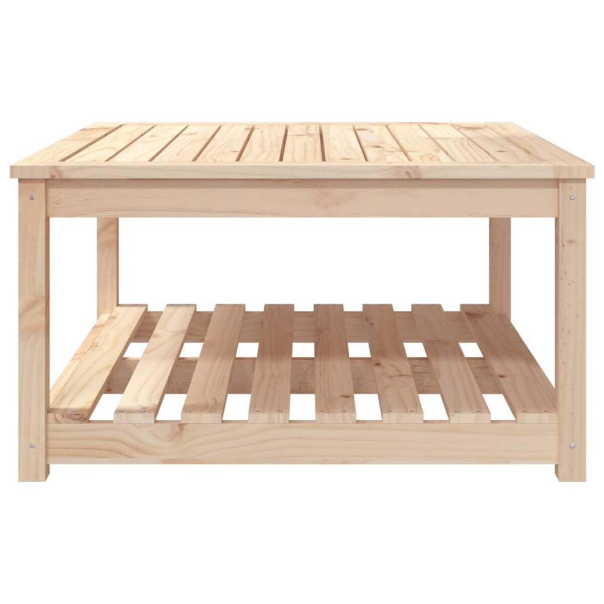 vidaXL Stolik ogrodowy, 82,5x82,5x45 cm, lite drewno sosnowe