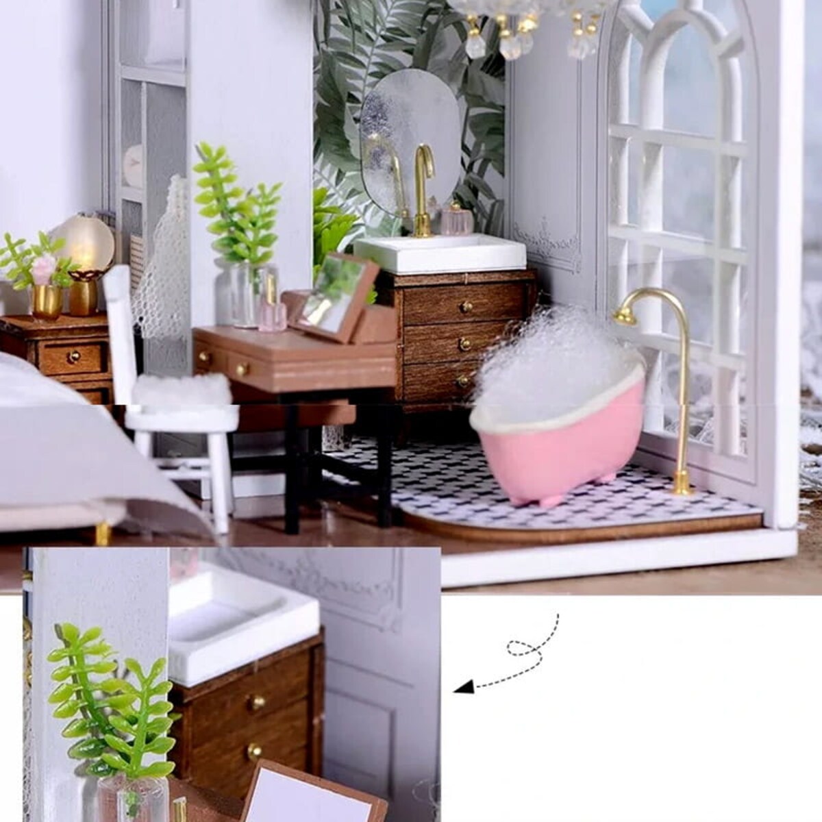 Miniaturowy domek - Okna Barcelony