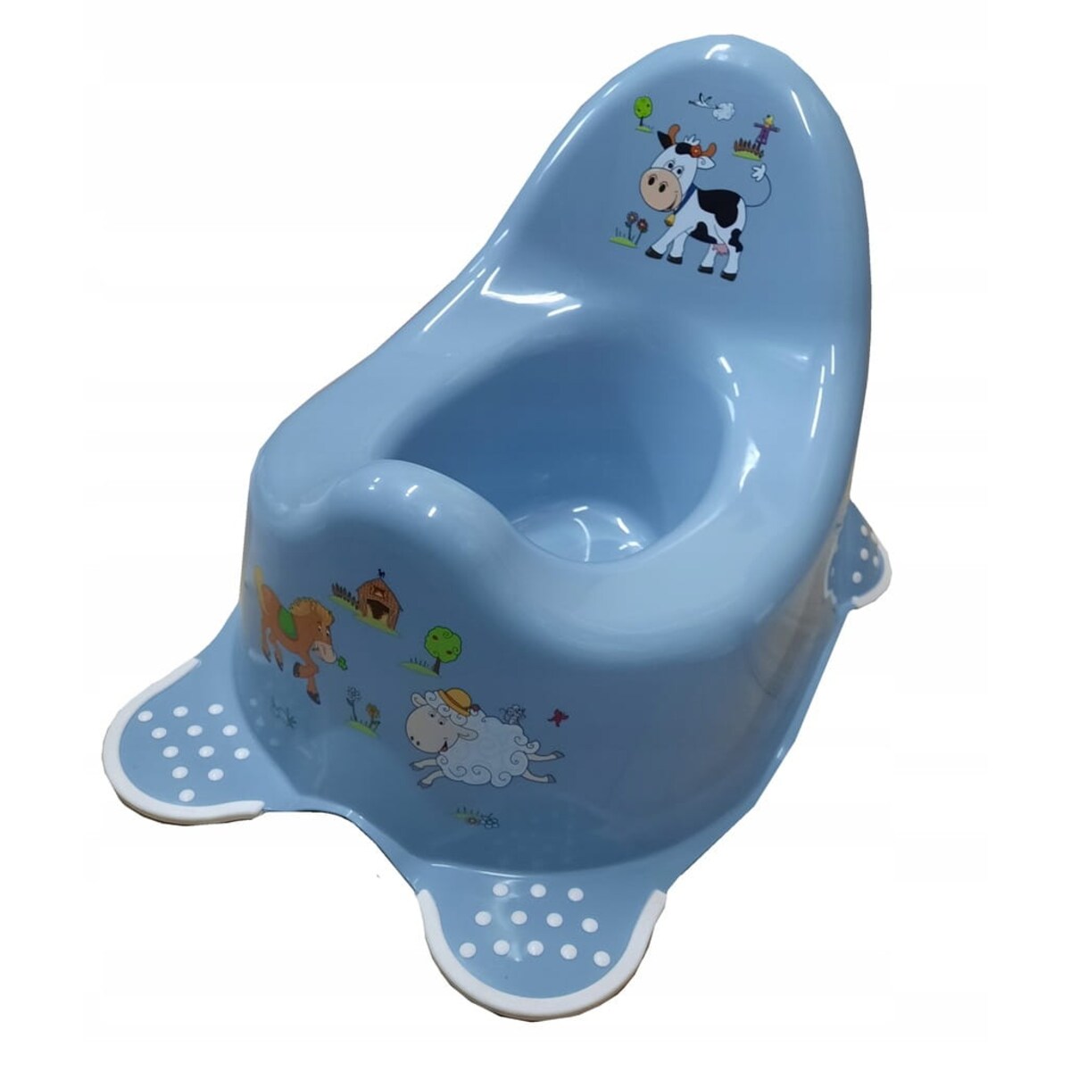 Nocnik Keeeper Funny Farm niebieski antypoślizgowy