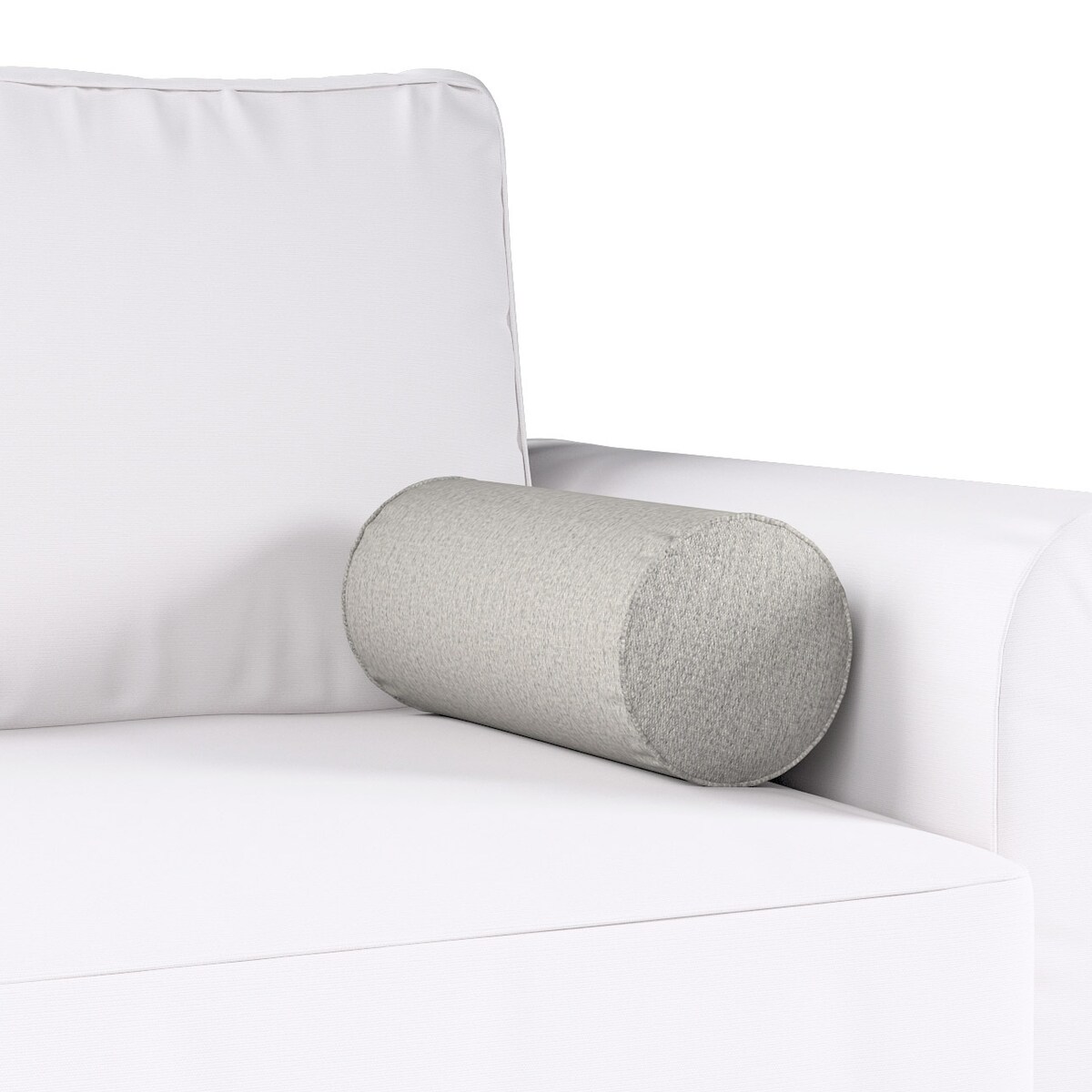 Poduszka wałek prosty, szaro-beżowy, Ø16 x 40 cm, Madrid