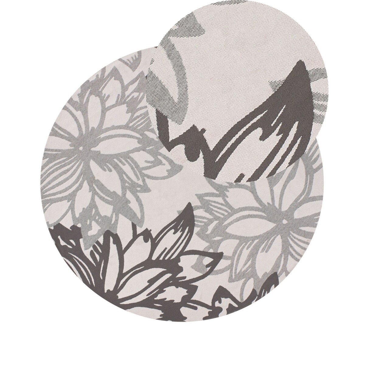 Dywan zewnętrzny SOLAPUR Szary ø 120 cm