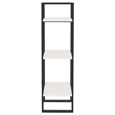 vidaXL Regał na książki, 3 półki, biały, 40x30x105 cm, drewno sosnowe