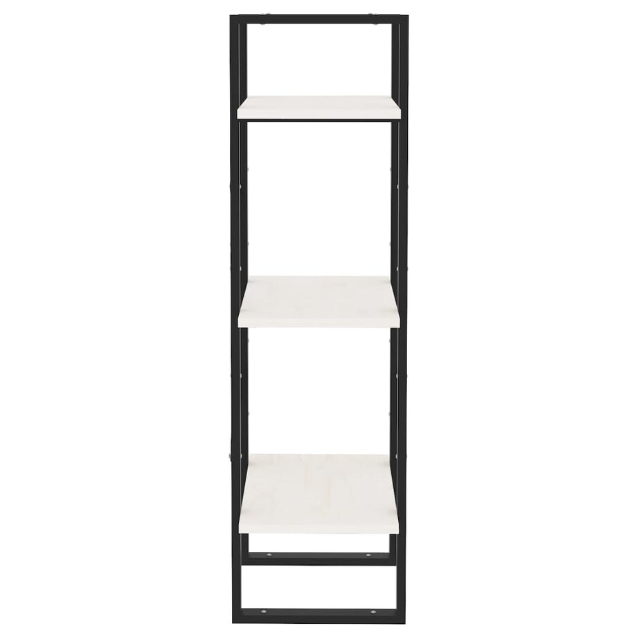 vidaXL Regał na książki, 3 półki, biały, 40x30x105 cm, drewno sosnowe