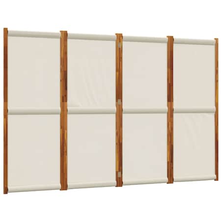 vidaXL Parawan 4-panelowy, jasnoszary, 280x180 cm