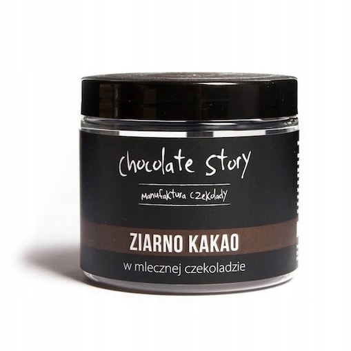 Studencka przekąska Ziarno kakao w czekoladzie prezent gift upominek 120g