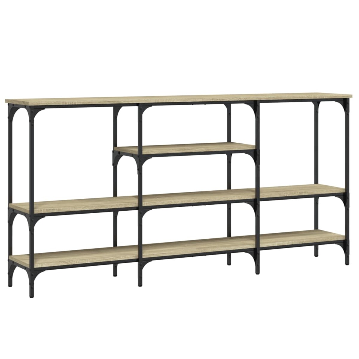 vidaXL Stolik konsolowy, dąb sonoma, 160x29x80 cm