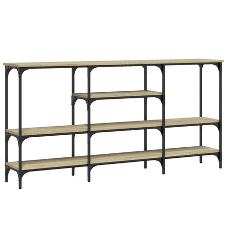 vidaXL Stolik konsolowy, dąb sonoma, 160x29x80 cm