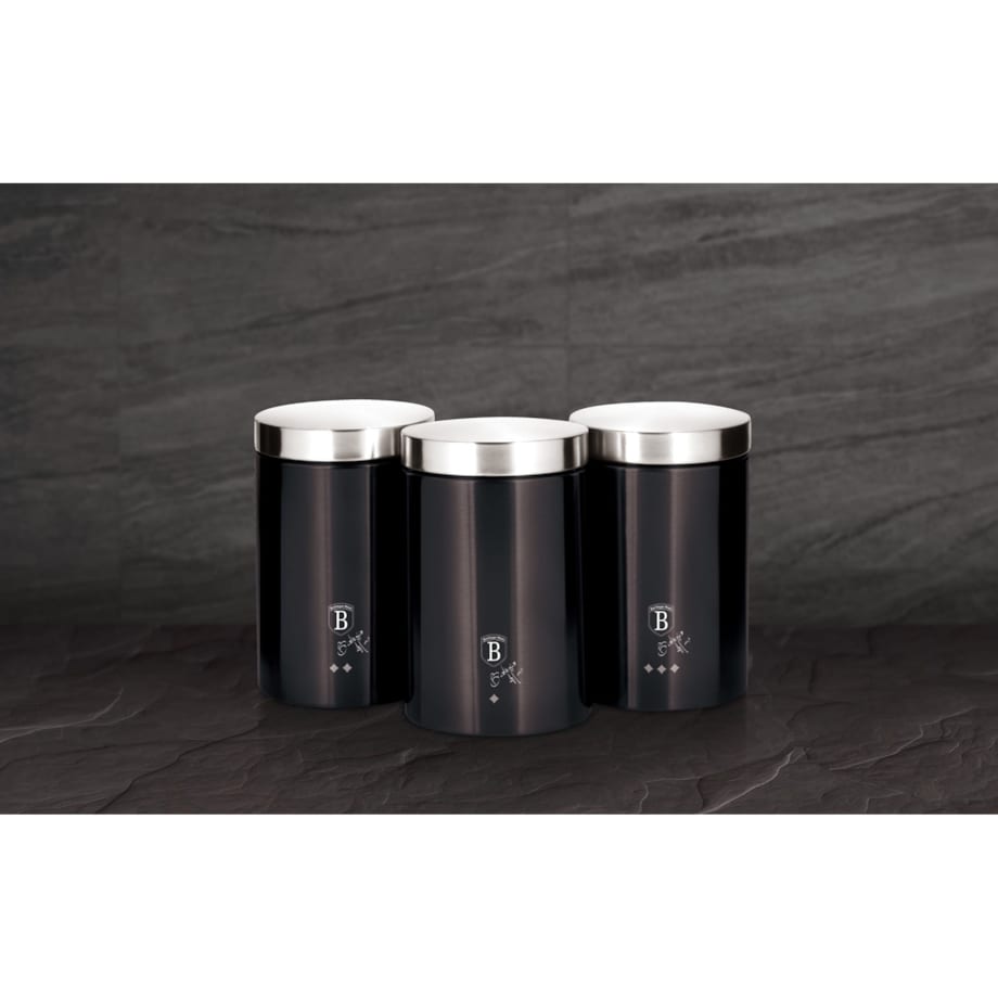 Pojemniki na żywność Zestaw BerlingerHaus BH-6718 Ciemny szary