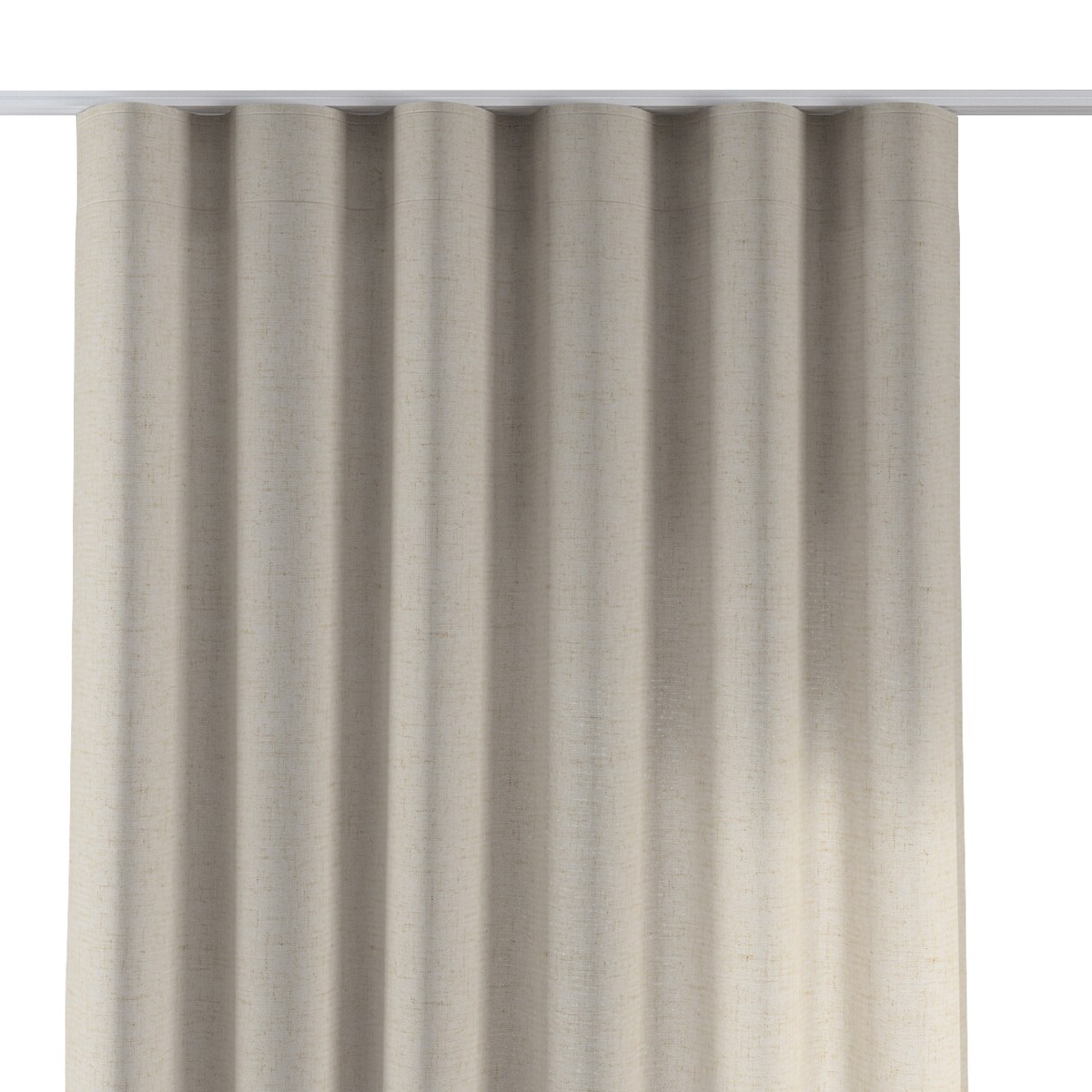 Zasłona na taśmie wave 130x260 beżowy